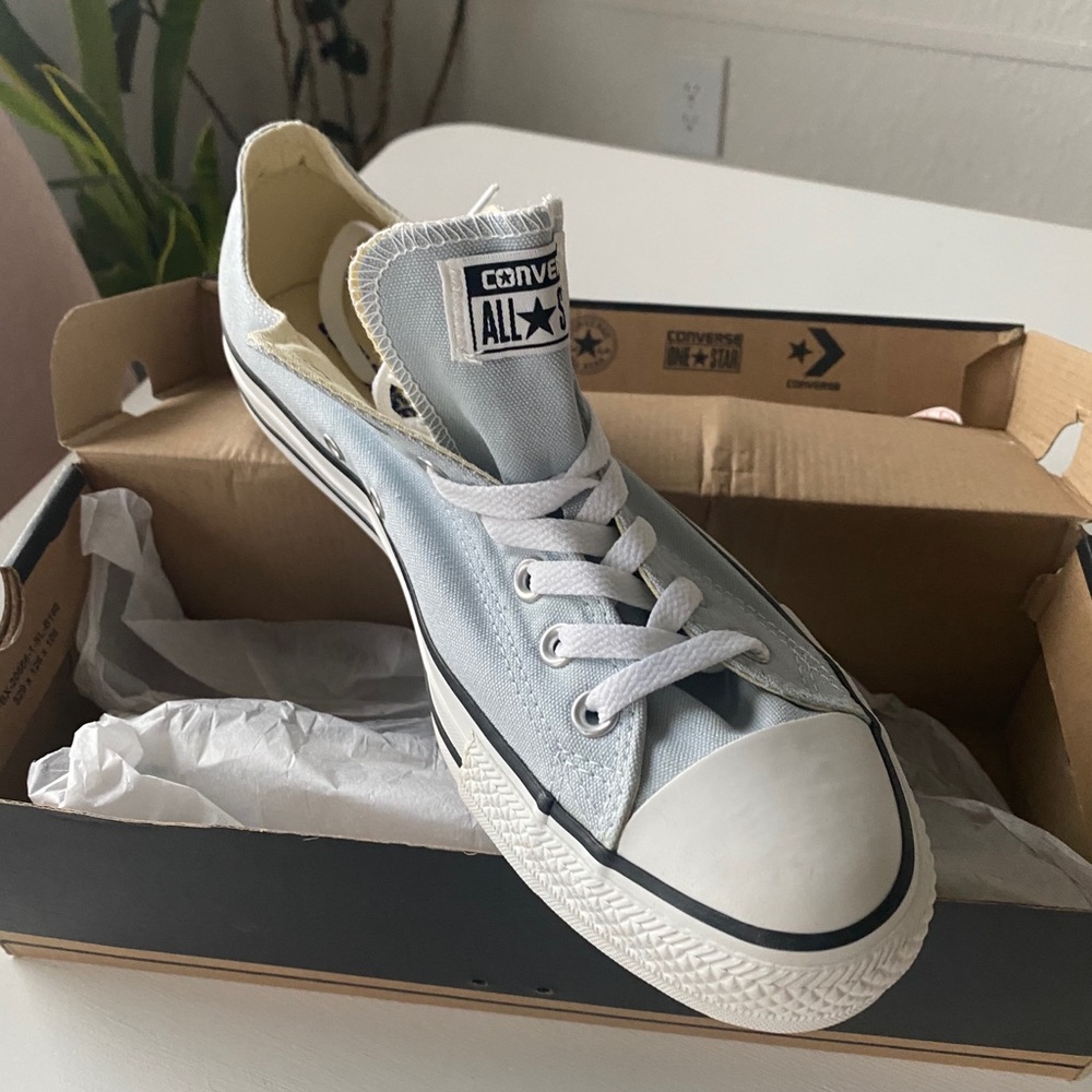 New! Light blue unisex converse
